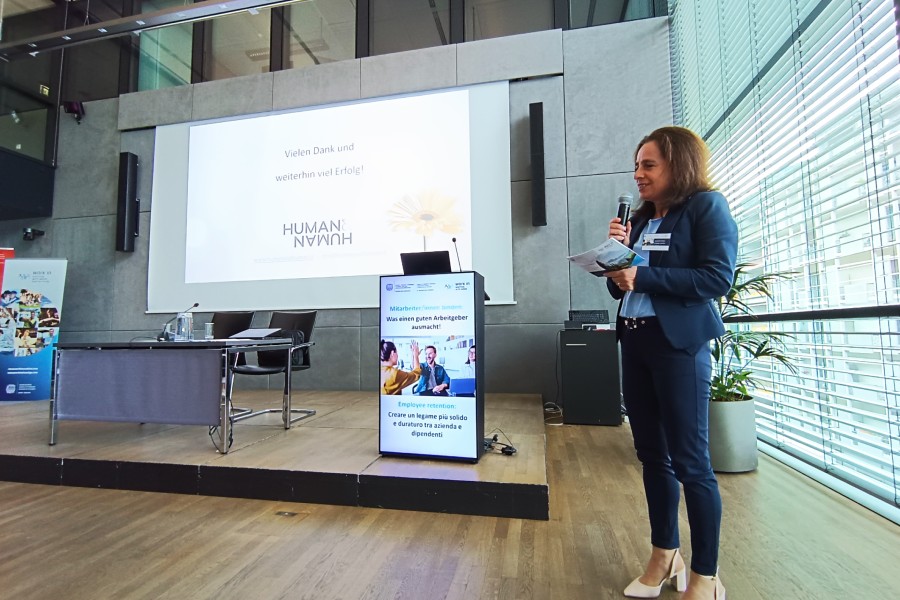 Irmgard Lantschner, Handelskammer Bozen, Veranstaltung Mitarbeitende binden